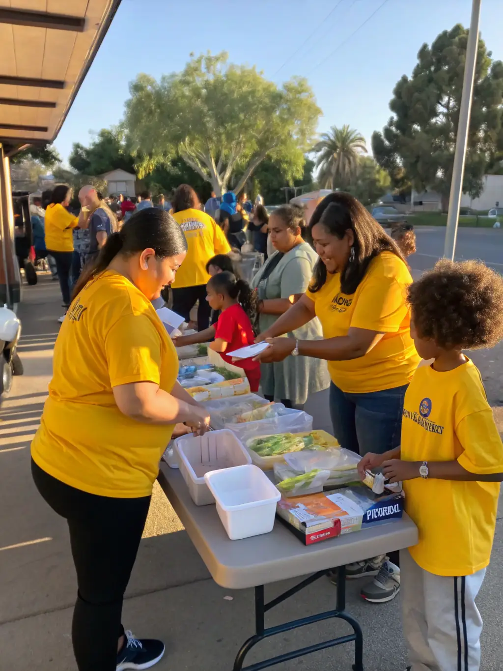 A volunteer helping at a community event, with a focus on their well-being and access to healthcare, emphasizing the importance of volunteer health coverage through Third Sector Benefits.